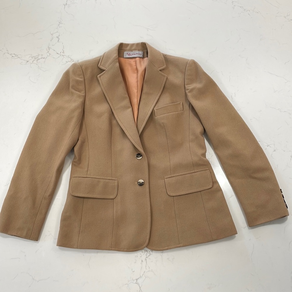 Evan Picone Vintage Wool Camel Blazer